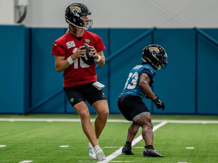‘Relentless pursuit’: Jaguars kick off OTAs with drive to be better in Liam Coen’s second season