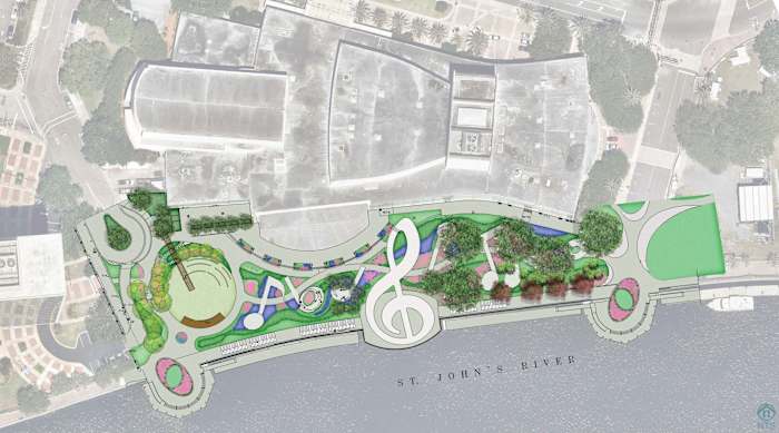 Jacksonville unveils Riverfront Music Garden, reopen Northbank Riverwalk to honor city’s heritage