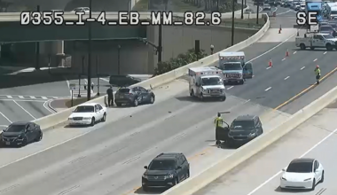 I-4 eastbound shut down in Orlando after crash
