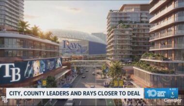 City of Tampa, Hillsborough County, and Tampa Bay Rays are closer to a stadium deal