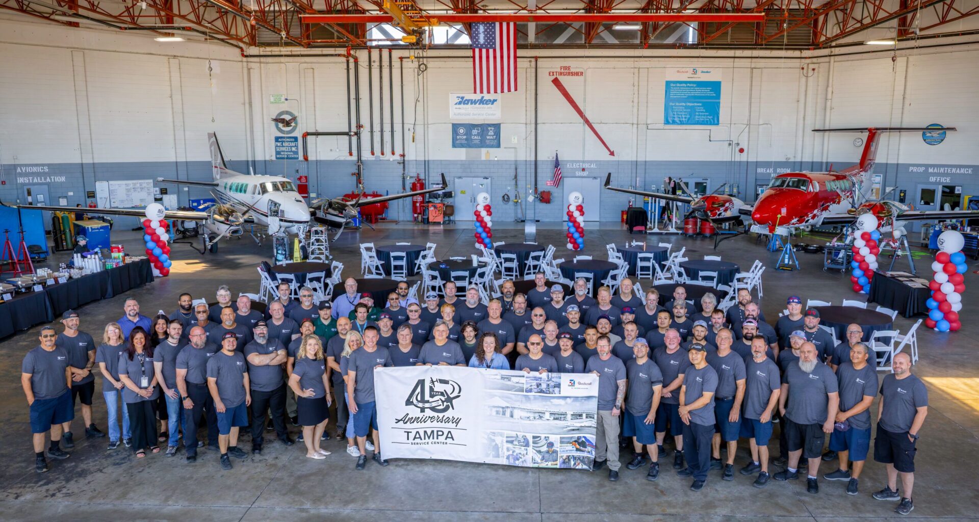 Textron Aviation's Tampa service centre reaches 45-year milestone