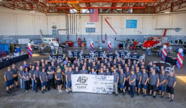 Textron Aviation's Tampa service centre reaches 45-year milestone