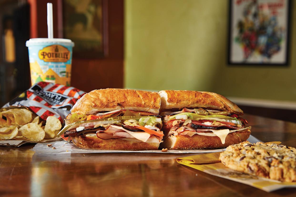 Potbelly's A Wreck sandwich.