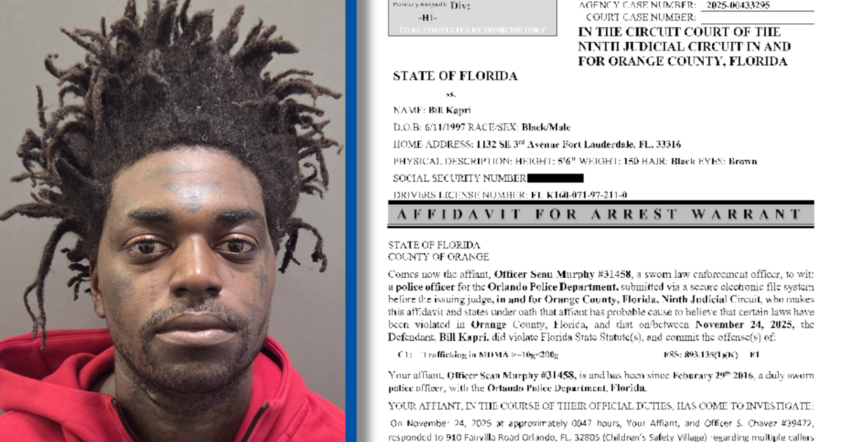 Rapper Kodak Black charged with drug trafficking after Orlando police find MDMA |