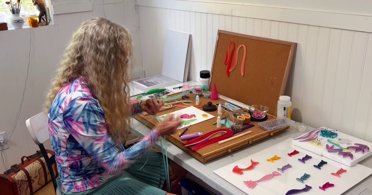 Paper dolphins and flamingos: Inside a Matlacha artist's unique studio | WINK Listens