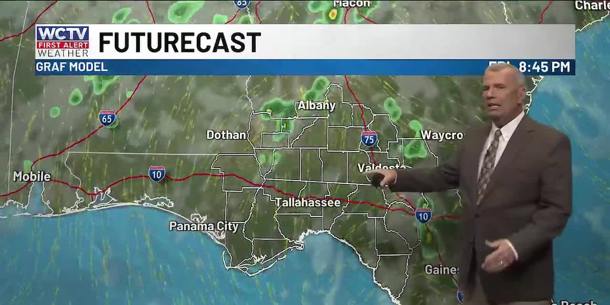 Staying summer-like for your holiday weekend for Tallahassee, the Big Bend and South Georgia! 😎