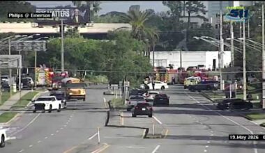 Traffic Alert: All lanes of Philips Highway near Emerson shut down by crash involving power pole
