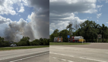 30-acre brush fire reported on Charlotte-Lee County line, 0% containment | Charlotte County