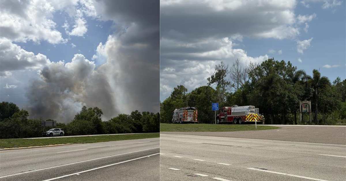 30-acre brush fire reported on Charlotte-Lee County line, 0% containment | Charlotte County