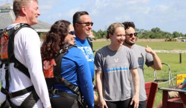 Harns Marsh Middle principal skydives after students earn top grades | News