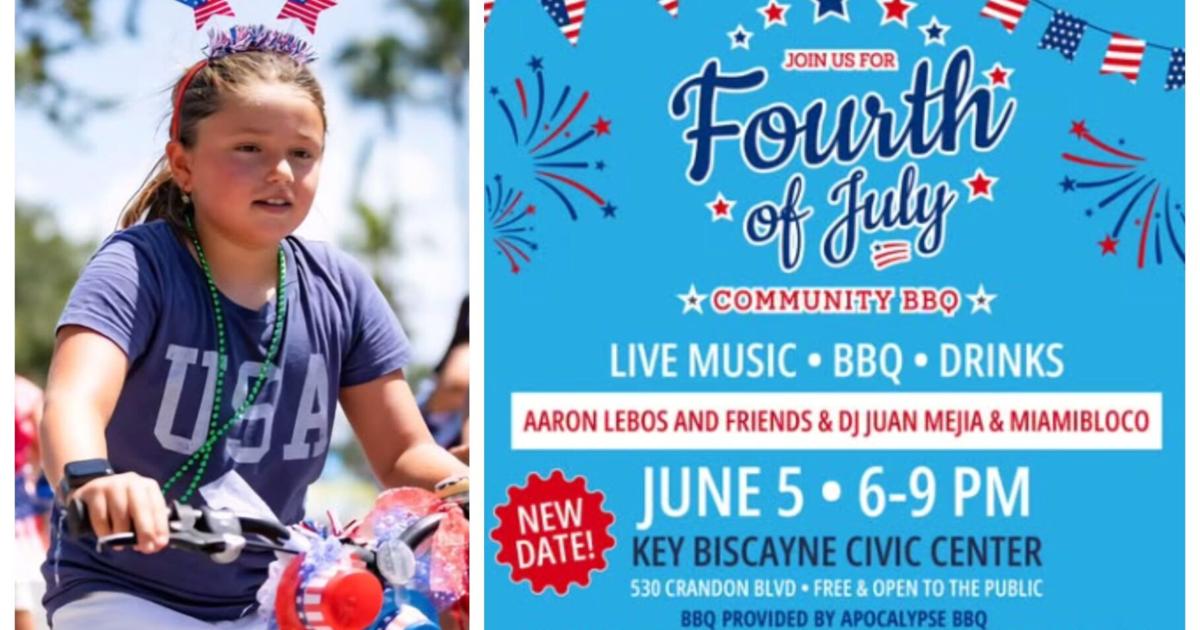 Forecast wins: summer kickoff BBQ postponed to June 5 | Key Biscayne