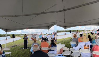 Heart Cape Coral Rowing Club protests Tropicana Park ribbon cutting, says future remains uncertain | Lee County