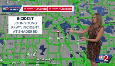 John Young Parkway lanes blocked in Orlando