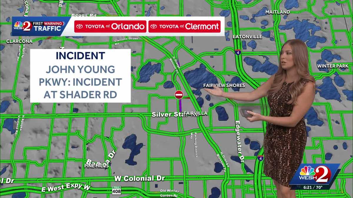 John Young Parkway lanes blocked in Orlando
