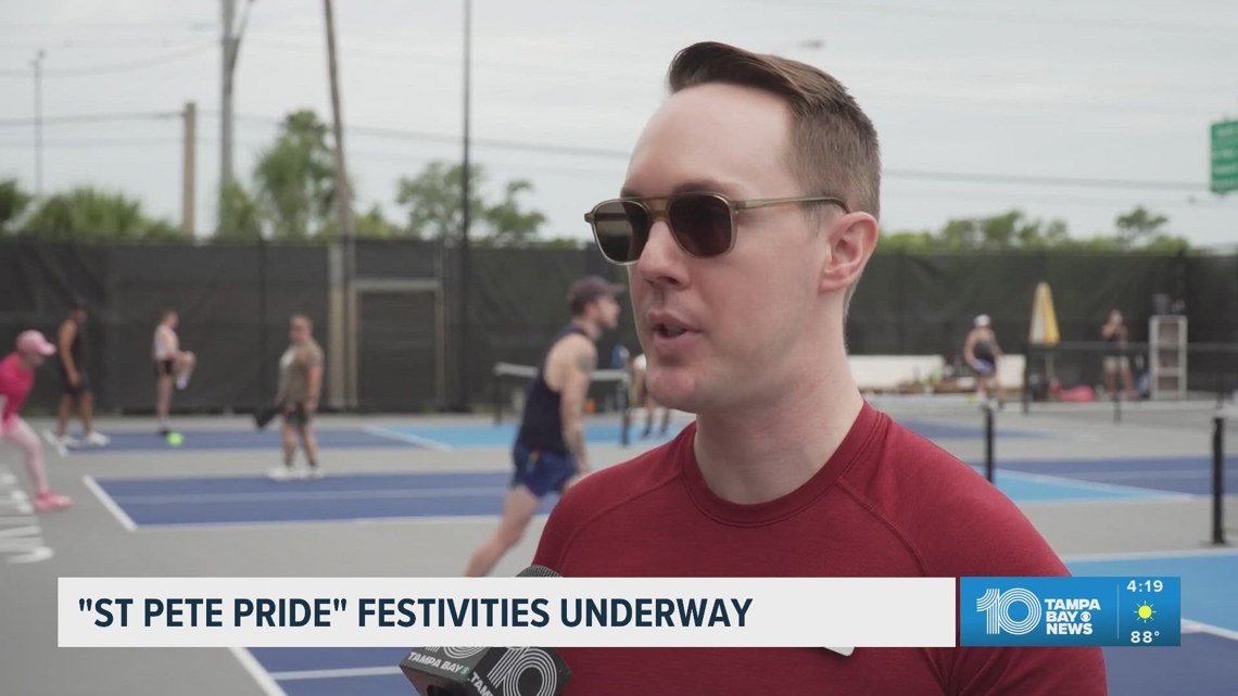 St. Pete Pride hosts pickleball tournament as Pride festivities are underway