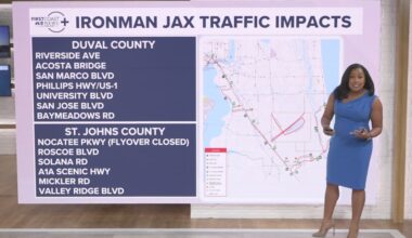 Ironman Jacksonville traffic impacts | These roads are expected to be affected by the race