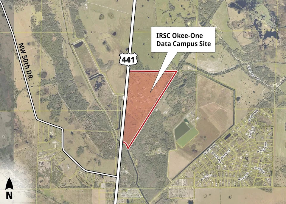 This is the site of the proposed Indian River State College data campus, named Okee-One, in Okeechobee.