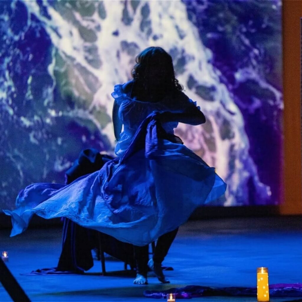 Dancer performing