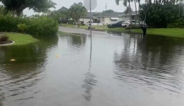 Cape Coral streets flood as storms move through SW Florida Thursday evening