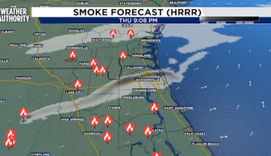 Wildfire Smoke From Florida Drifts Into Duval County