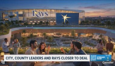 Rays, Tampa and Hillsborough leaders reach non-binding agreement on proposed stadium deal