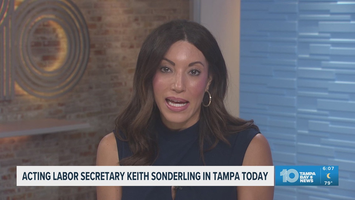 Acting Labor Secretary in Tampa on Friday