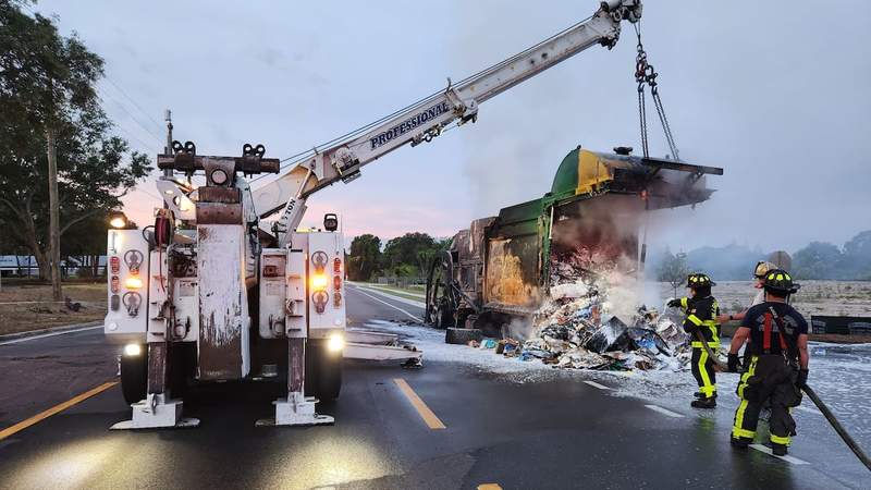 Rechargeable batteries torch dozens of Tampa Bay garbage trucks