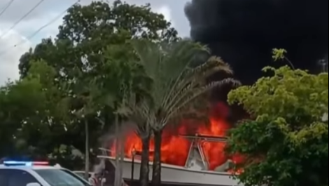 Fort Lauderdale house engulfed in flames, pets rescued