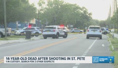 A 14-year-old boy was shot and killed on Friday evening in St. Petersburg