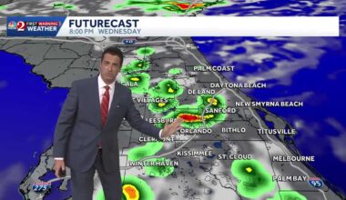 Moisture builds over Central #florida beginning tomorrow