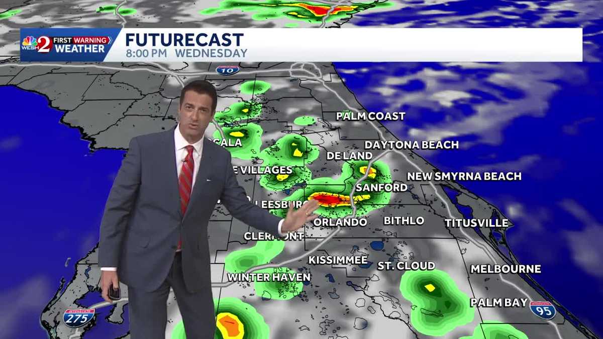Moisture builds over Central #florida beginning tomorrow