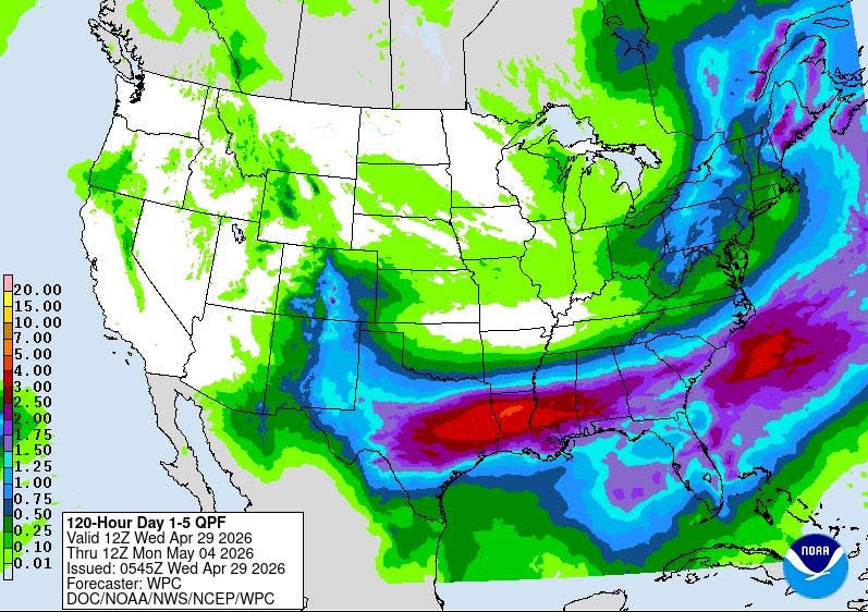 The prospect of severe weather and heavy rain may make Saturday April 1, 2026 a washout in the Tallahassee area.