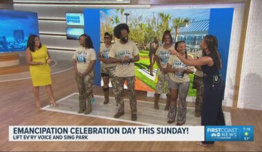 Emancipation Celebration Day to be held at Jacksonville's Lift Ev'ry Voice and Sing Park Sunday