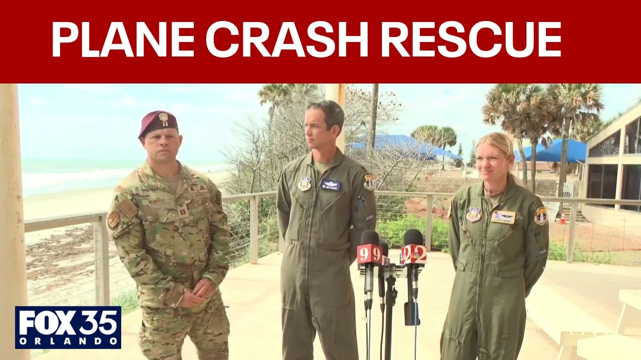 U.S. Pararescuemen rescue 11 in plane crash off Florida cost near Melbourne | FULL