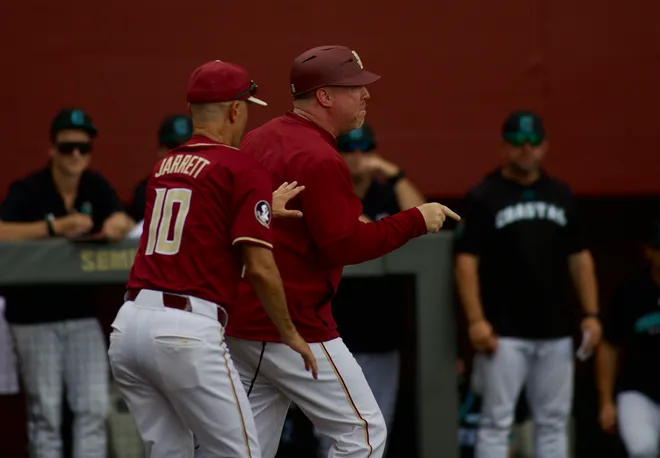 FSU Baseball head coach Ty Megahee was ejected from FSU baseball’s Tallahassee Regional game against Coastal Carolina in the 4th inning with the Seminoles behind 1-0 on Saturday, May 30, 2026.
