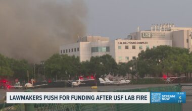 Lawmakers in Florida push for funding after fire burns USF building