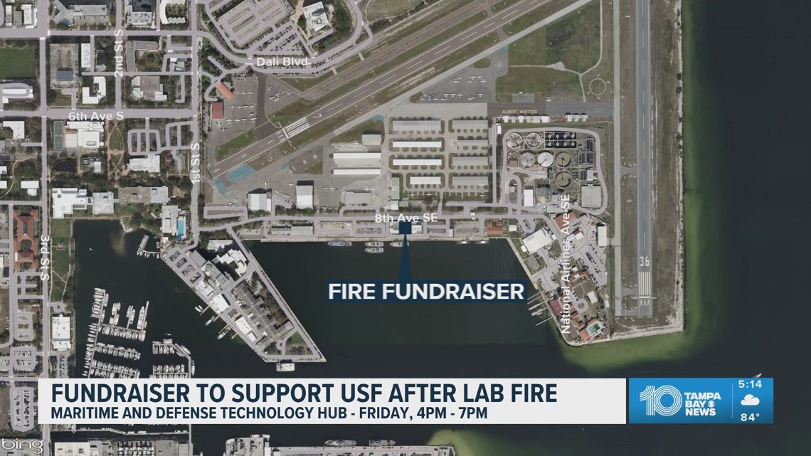 After USF lab fire in St. Pete, SPID and council member will host a fundraiser to help