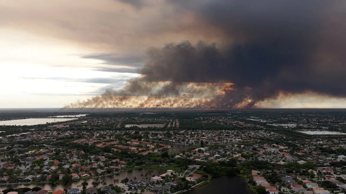 See map of wildfires burning in Florida