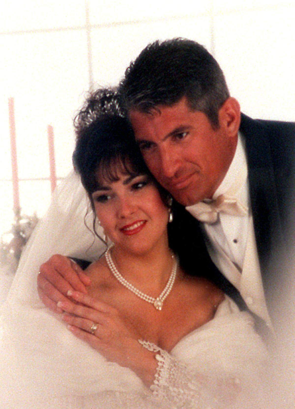The couple on their wedding day.