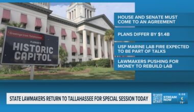 State Lawmakers return to Tallahassee for Special Session