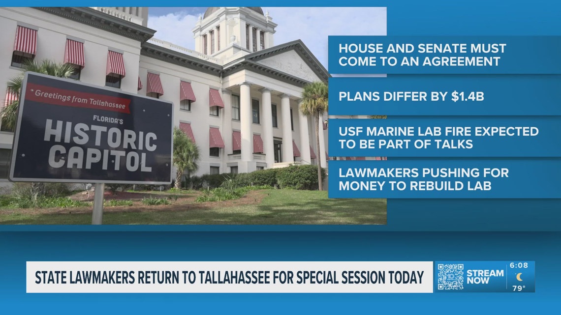State Lawmakers return to Tallahassee for Special Session