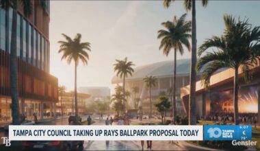 The Tampa City Council is taking up the Rays Ballpark proposal in today's meeting