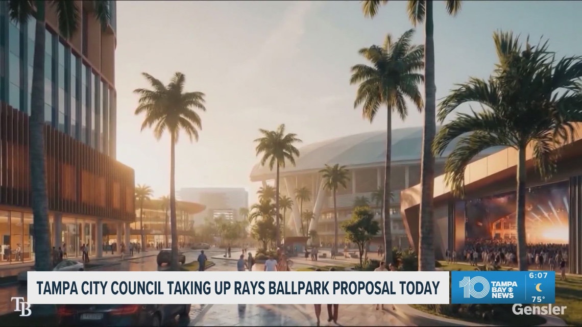 The Tampa City Council is taking up the Rays Ballpark proposal in today's meeting