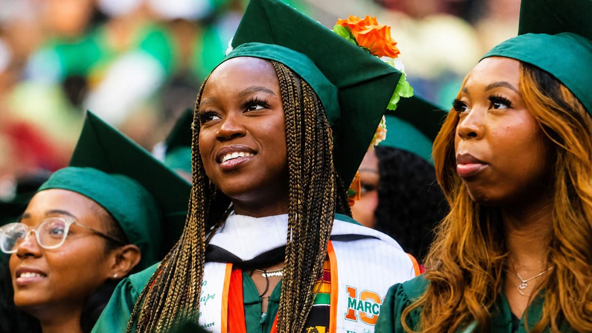  Oluwamodupe "Dupe" Oloyede at FAMU’s 2026 Spring Commencement.