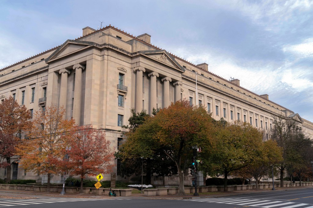 The U.S. Department of Justice building in Washington, Dec. 7, 2024.