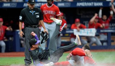 Zach Neto avoids serious injury in home plate collision as Angels blow out Rays – Orange County Register