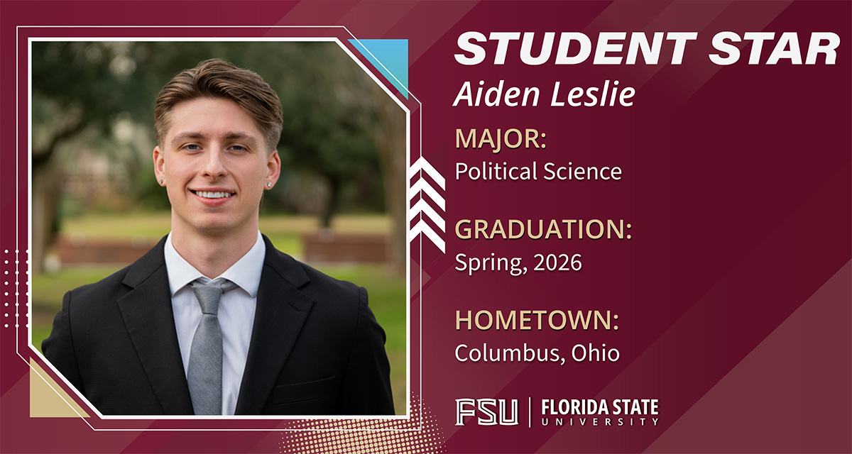 Aiden Leslie - Florida State University News