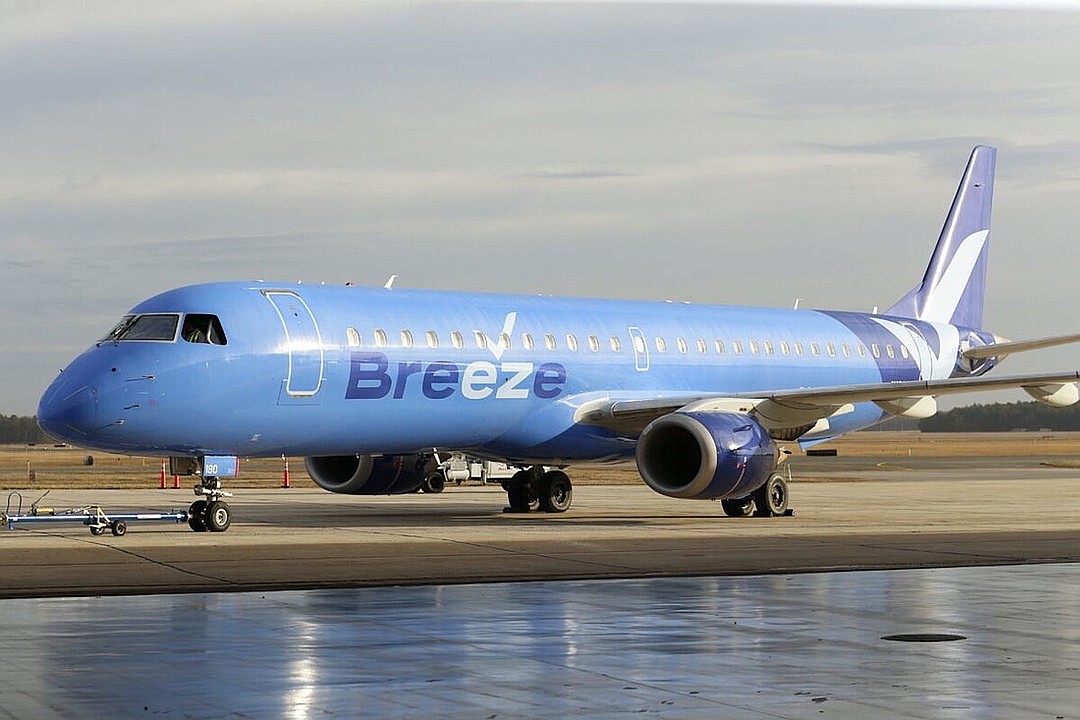 Breeze adds three new flights at two airports in region