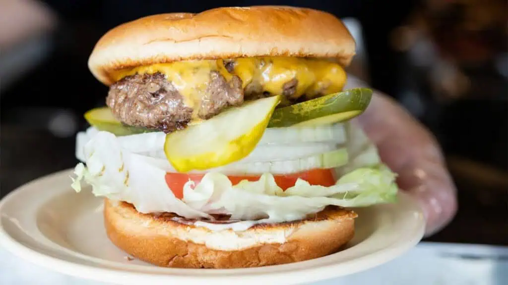 a big juicy burger
