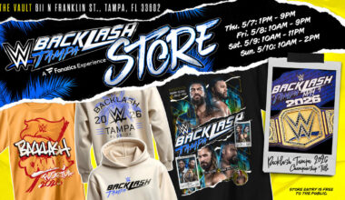 WWE Backlash Store is coming to Tampa